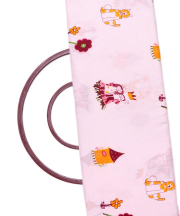 White Colour Kids Print Rayon Fabric